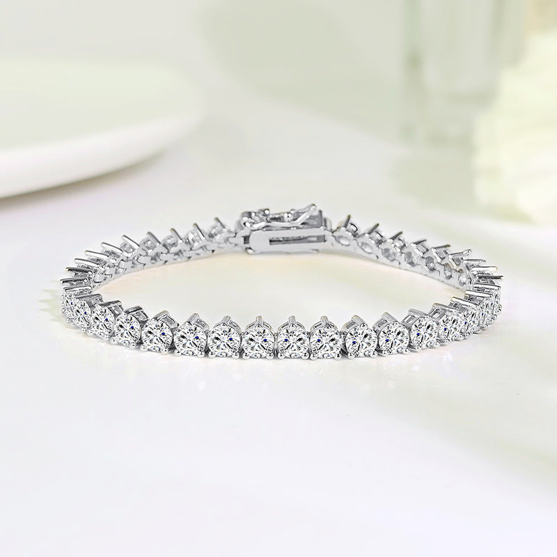 Zircon Bracelet In Gold or White Gold