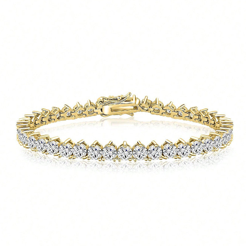 Zircon Bracelet In Gold or White Gold