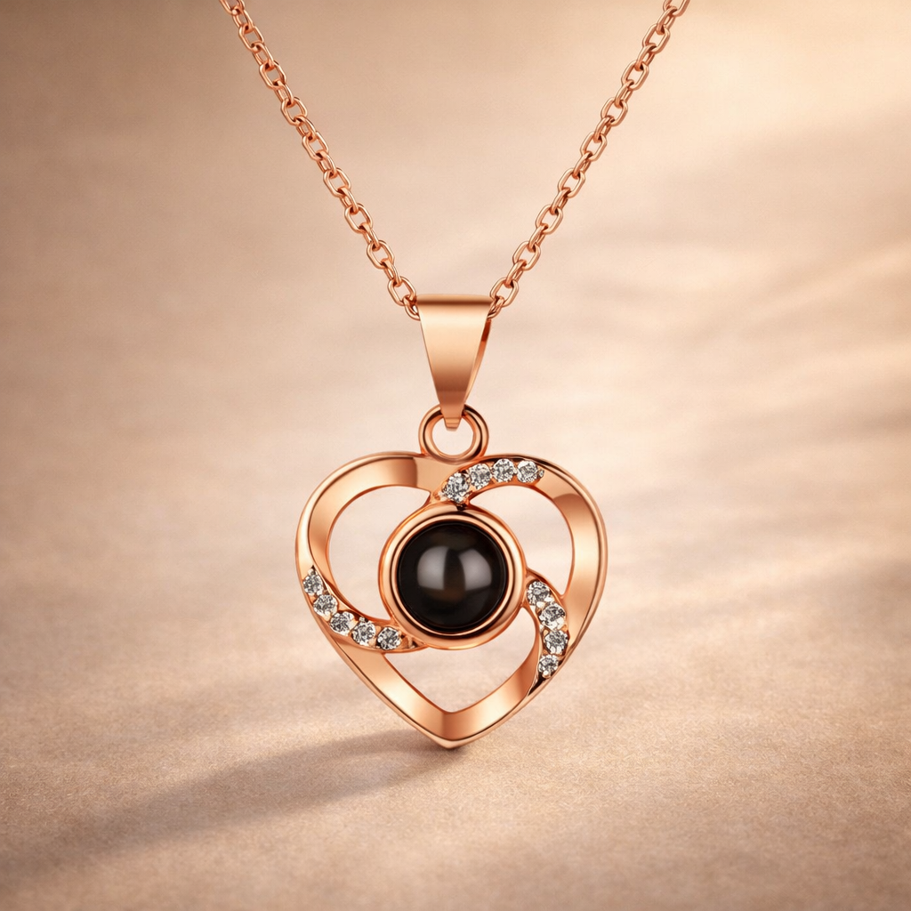 Forever Rose Gift Box with Hidden Necklace