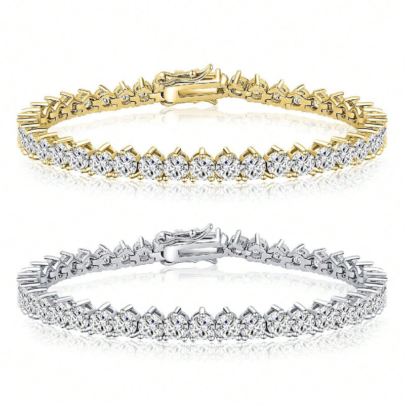 Zircon Bracelet In Gold or White Gold