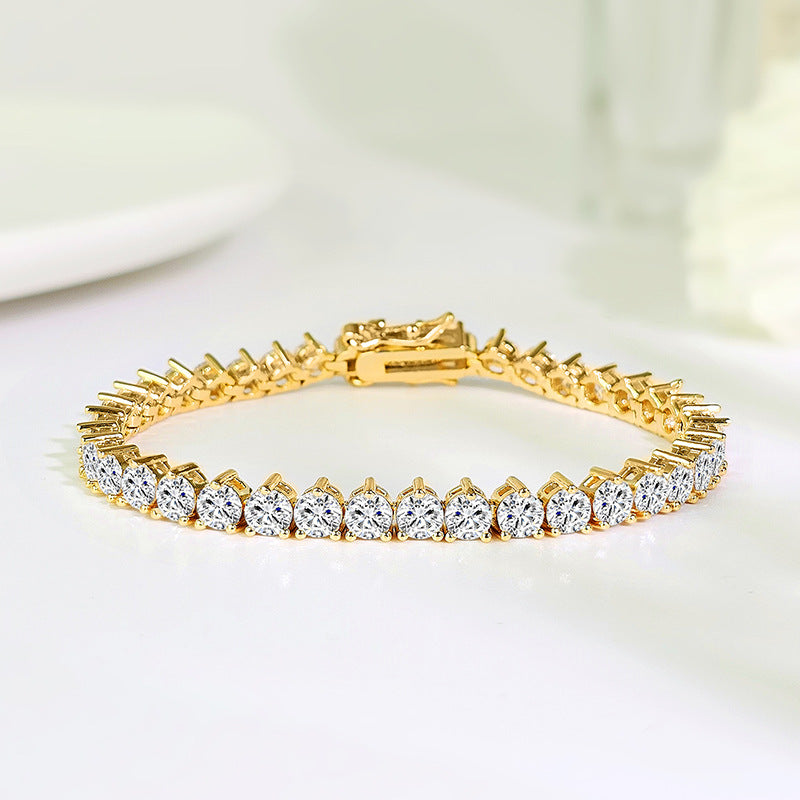 Zircon Bracelet In Gold or White Gold