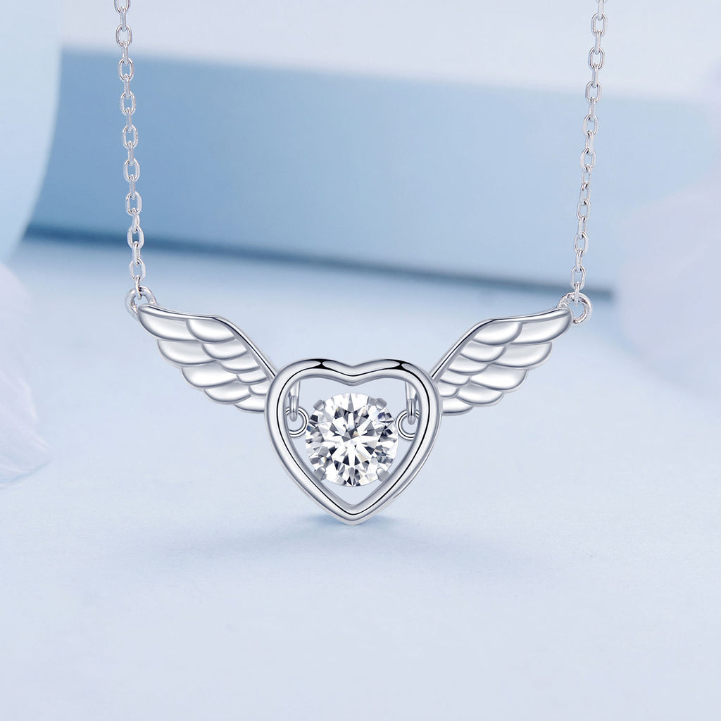 Sterling Silver Angel Wings Necklace
