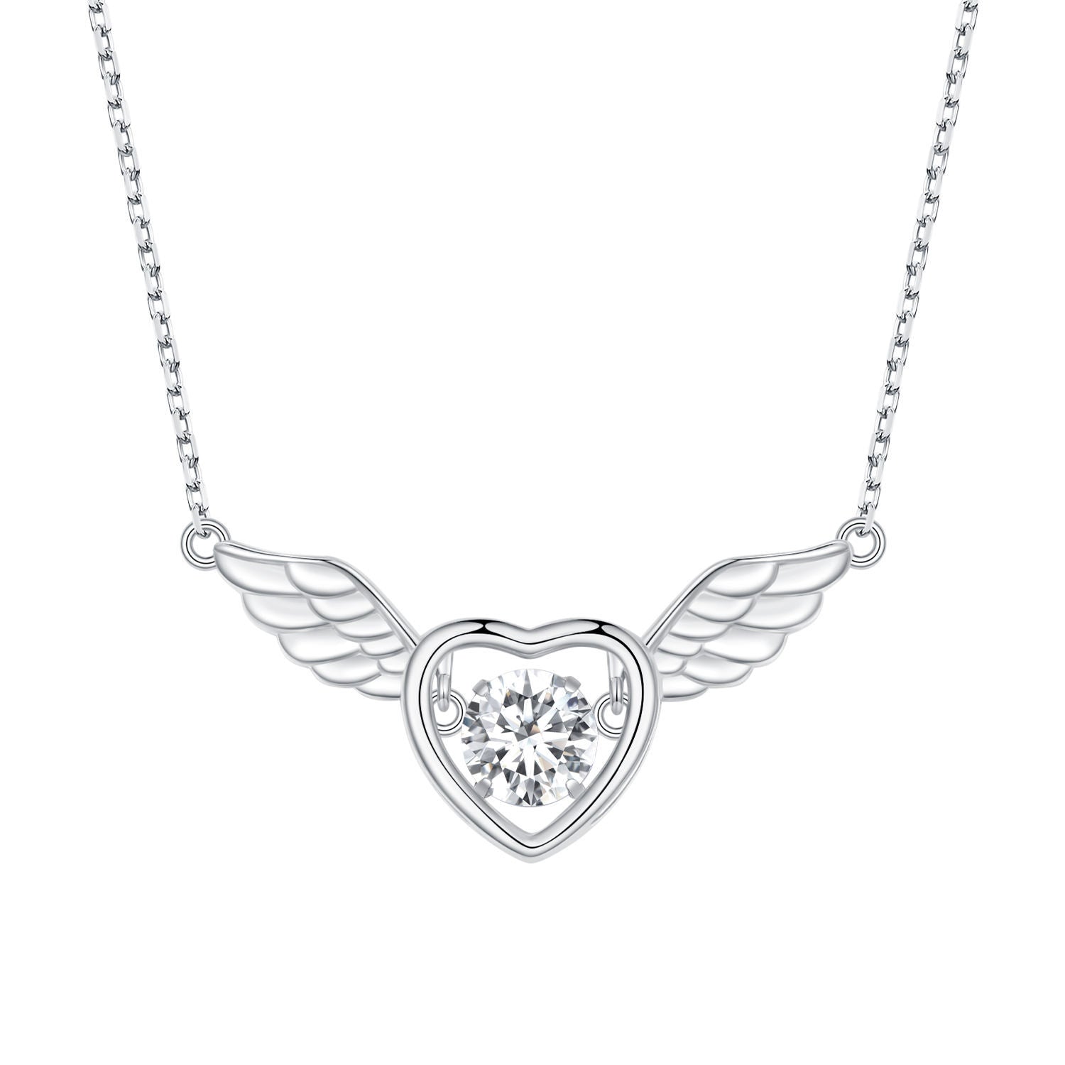 Sterling Silver Angel Wings Necklace